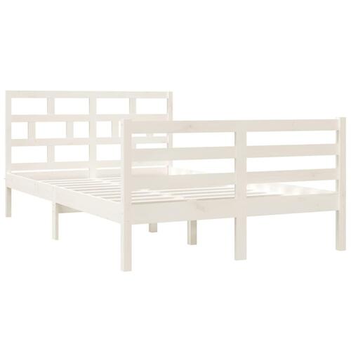 Sengeramme 120x190 cm Small Double massivt træ hvid