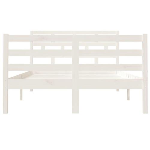 Sengeramme 120x190 cm Small Double massivt træ hvid