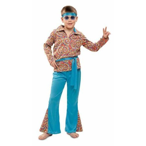 Psykedelisk hippie kostume til børn - 3-4 år