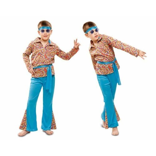 Psykedelisk hippie kostume til børn - 3-4 år