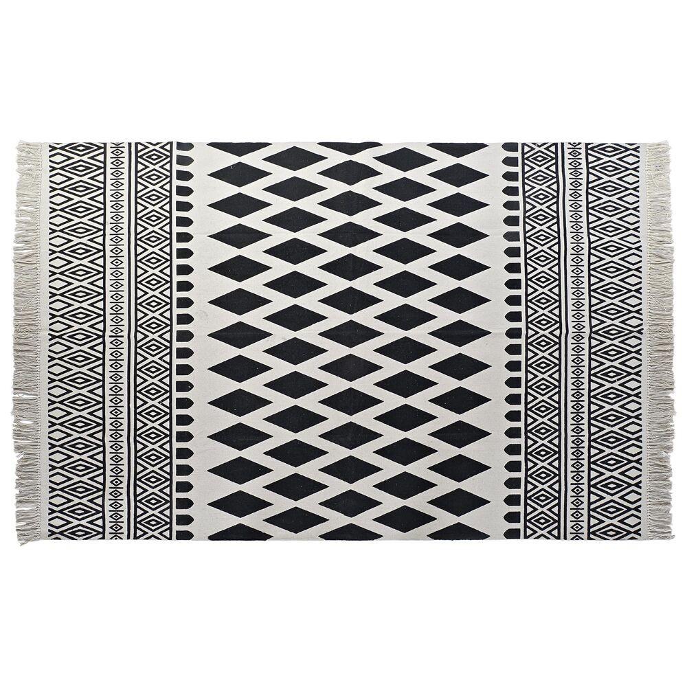 Tæppe Sort Hvid (160 x 250 x 0,7 cm)