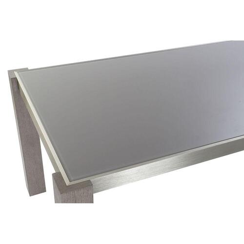 Spisebord Krystal Grå Aluminium Hrast Hærdet glas (162 x 92 x 74 cm)