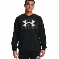 Langærmet T-shirt til Mænd Under Armour Logo Crew Sort M