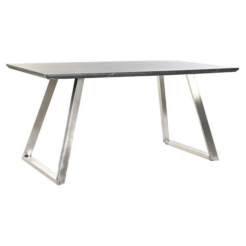 Spisebord Sort Stål Træ MDF 160 x 90 x 76 cm