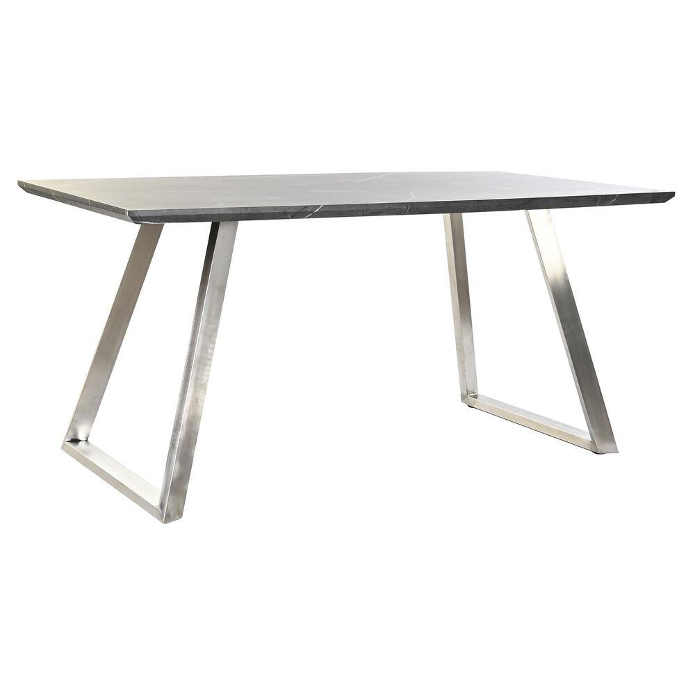 Spisebord Sort Stål Træ MDF 160 x 90 x 76 cm