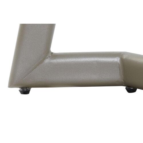 Spisebord Krystal Gylden Metal Hvid (140 x 80 x 76 cm)