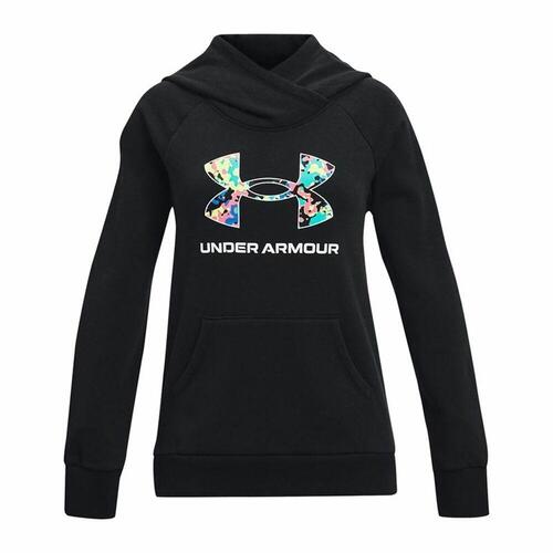 Sweatshirt med hætte til piger Under Armour Rival Sort 10-12 år