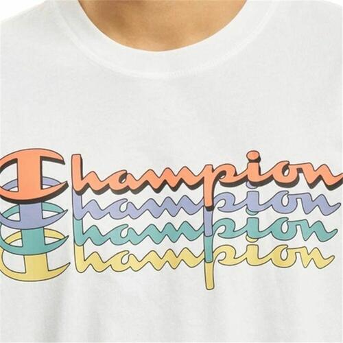 Kortærmet T-shirt Champion Crewneck Hvid L