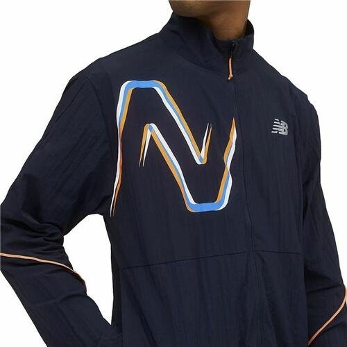 Vindblæser Jakke New Balance Mørkeblå M