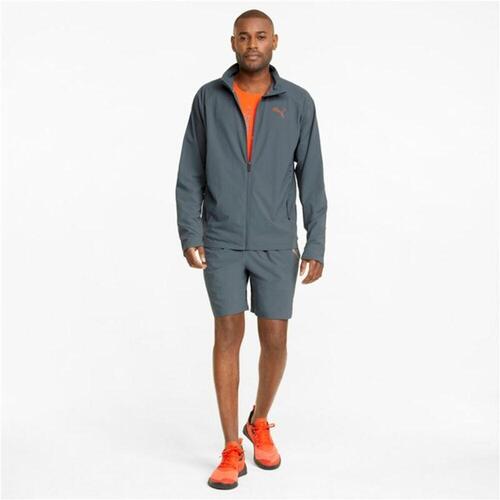 Sportsjakke til Mænd Puma Train Ultraweave Mørkegrå XL