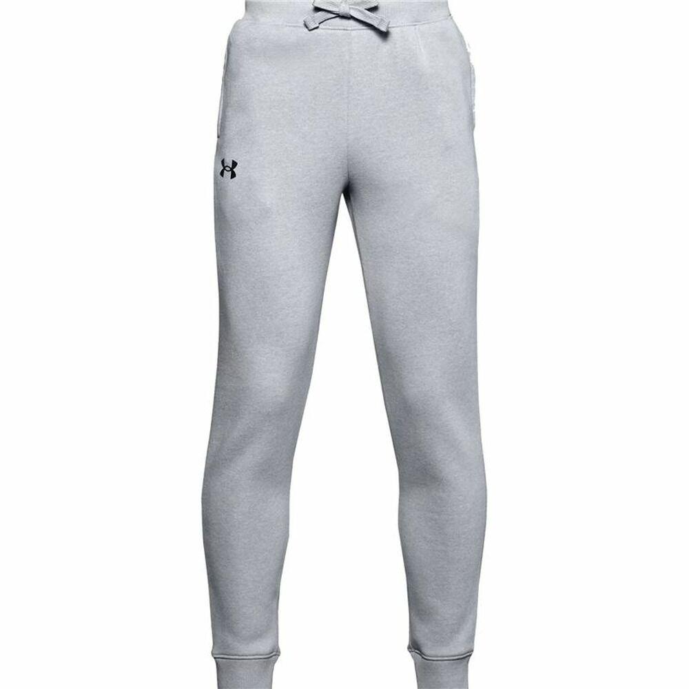 Træningsdragt til børn underdele Under Armour Rival Grå 7 år