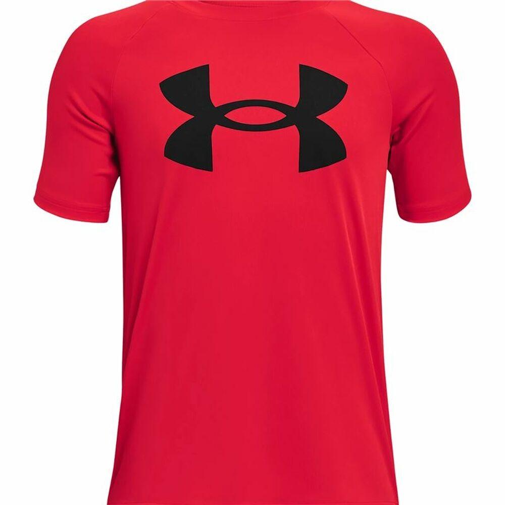 Børne Kortærmet T-shirt Under Armour Tech Big Logo Rød 8 år