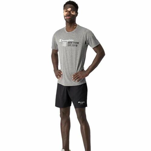 Kortærmet T-shirt til Mænd Champion Crewneck Mørkegrå L