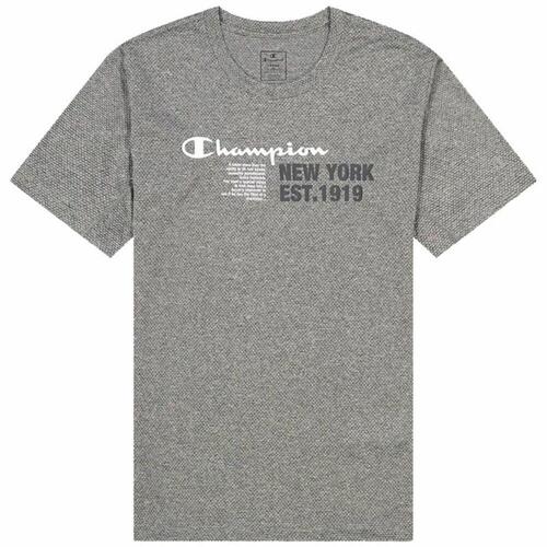 Kortærmet T-shirt til Mænd Champion Crewneck Mørkegrå L
