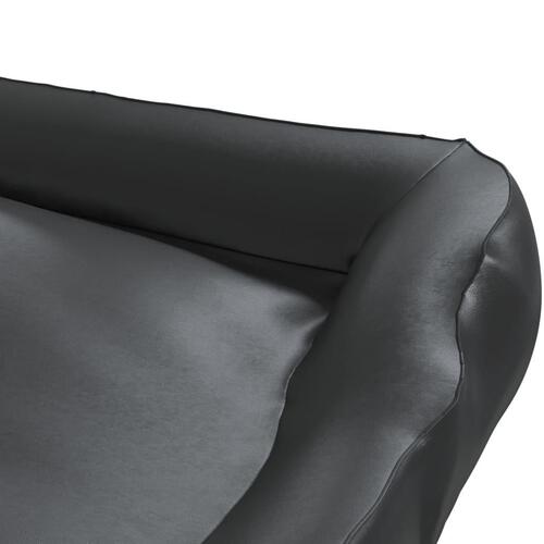 Hundeseng 105x80x25 cm kunstlæder sort