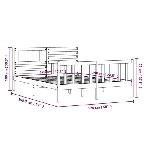 Sengeramme 120x190 cm Small Double massivt træ