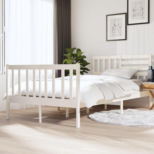 Sengeramme 120x190 cm Small Double massivt træ hvid