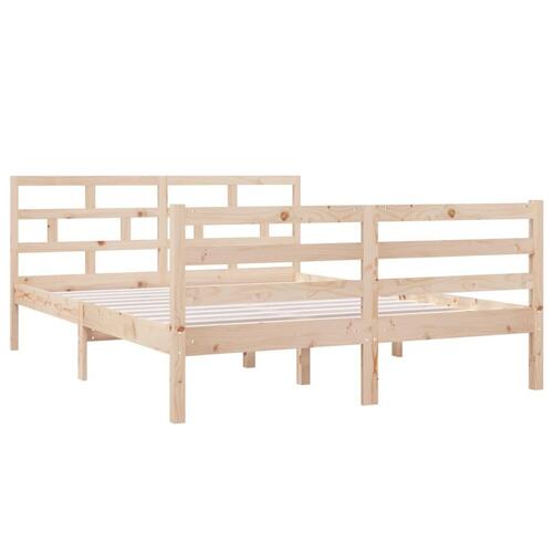 Sengeramme 140x190 cm massivt træ