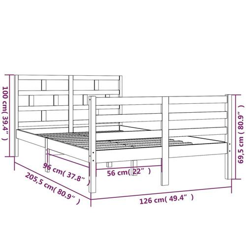 Sengeramme 120x200 cm massivt træ