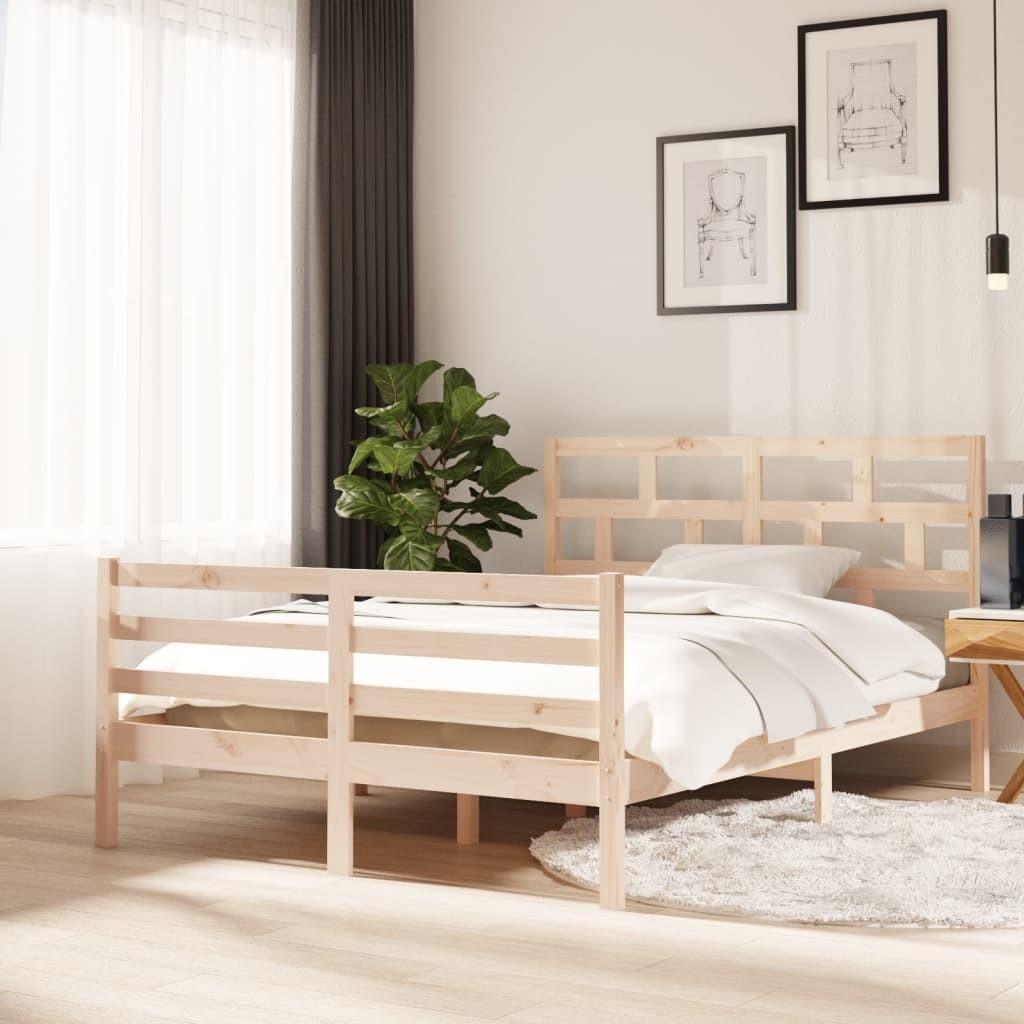Sengeramme 140x200 cm massivt træ
