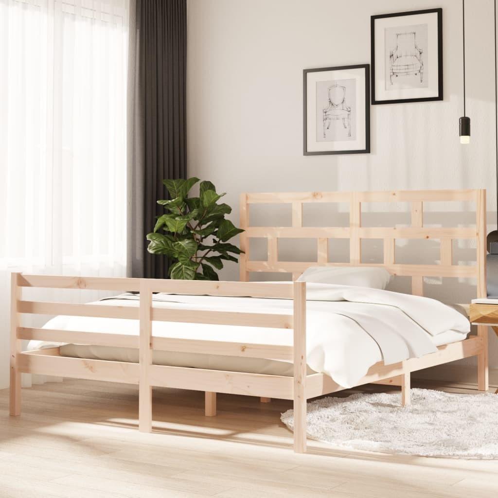 Sengeramme 160x200 cm massivt træ