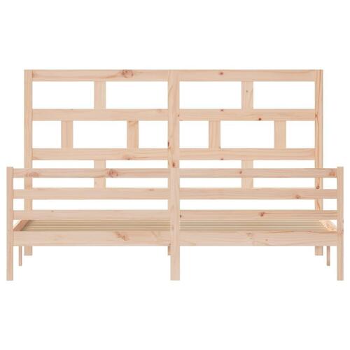 Sengeramme 200x200 cm massivt fyrretræ
