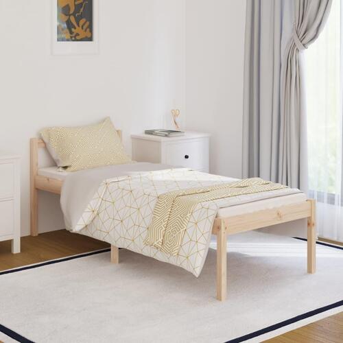 Seniorseng enkeltseng 75x190 cm massivt fyrretræ