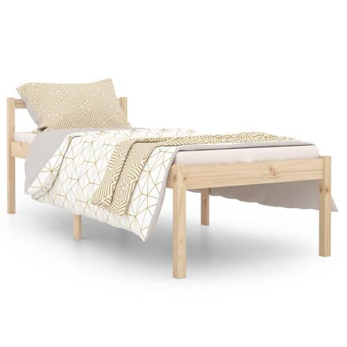Seniorseng enkeltseng 75x190 cm massivt fyrretræ