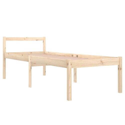 Seniorseng enkeltseng 75x190 cm massivt fyrretræ