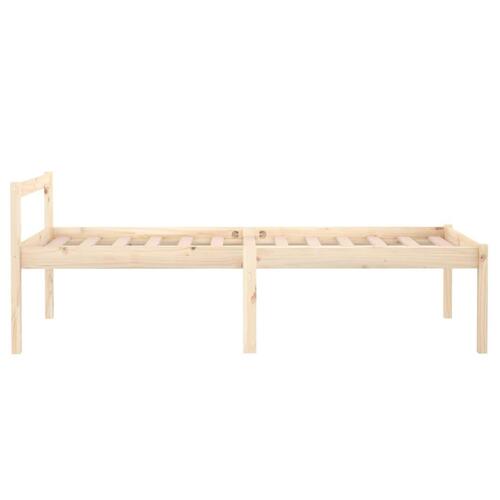 Seniorseng enkeltseng 75x190 cm massivt fyrretræ