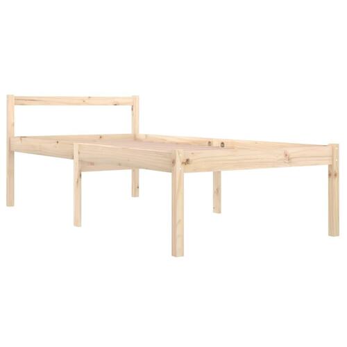 Seniorseng 90x190 cm enkeltseng massivt fyrretræ