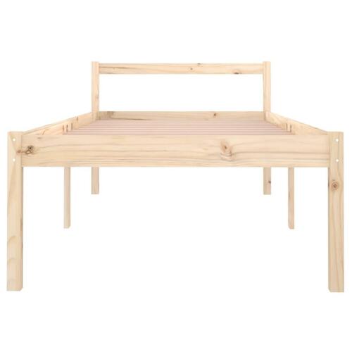 Seniorseng 90x190 cm enkeltseng massivt fyrretræ