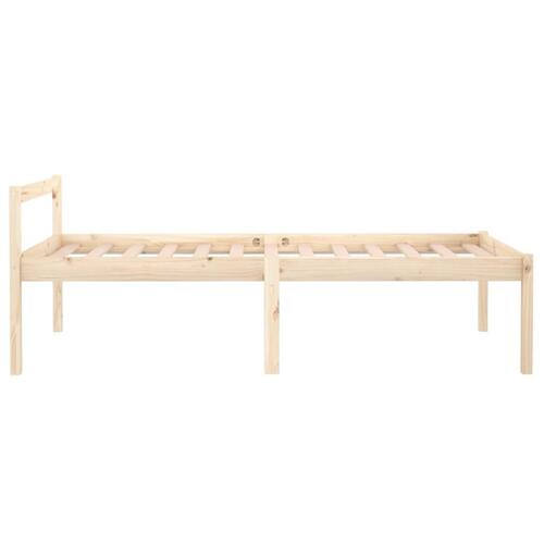 Seniorseng 90x190 cm enkeltseng massivt fyrretræ