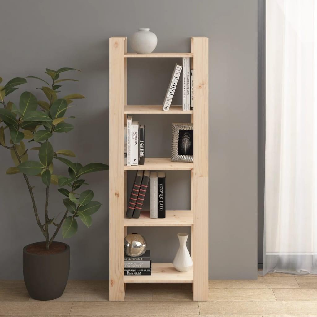 Bogreol/rumdeler 60x35x160 cm massivt træ