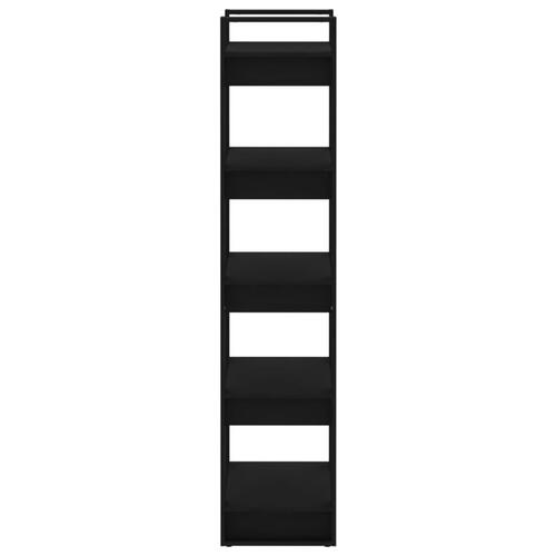Bogreol/rumdeler 60x35x160 cm massivt træ sort