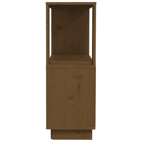Bogreol/rumdeler 80×25×70 cm i massivt fyrretræ - gyldenbrun