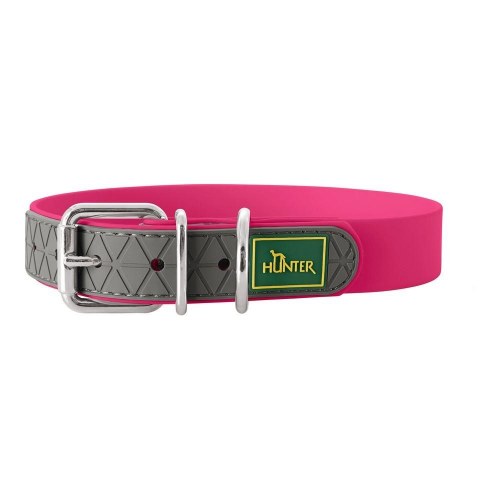 Hunter hundehalsbånd Convenience - Pink, str. M (38-46 cm)