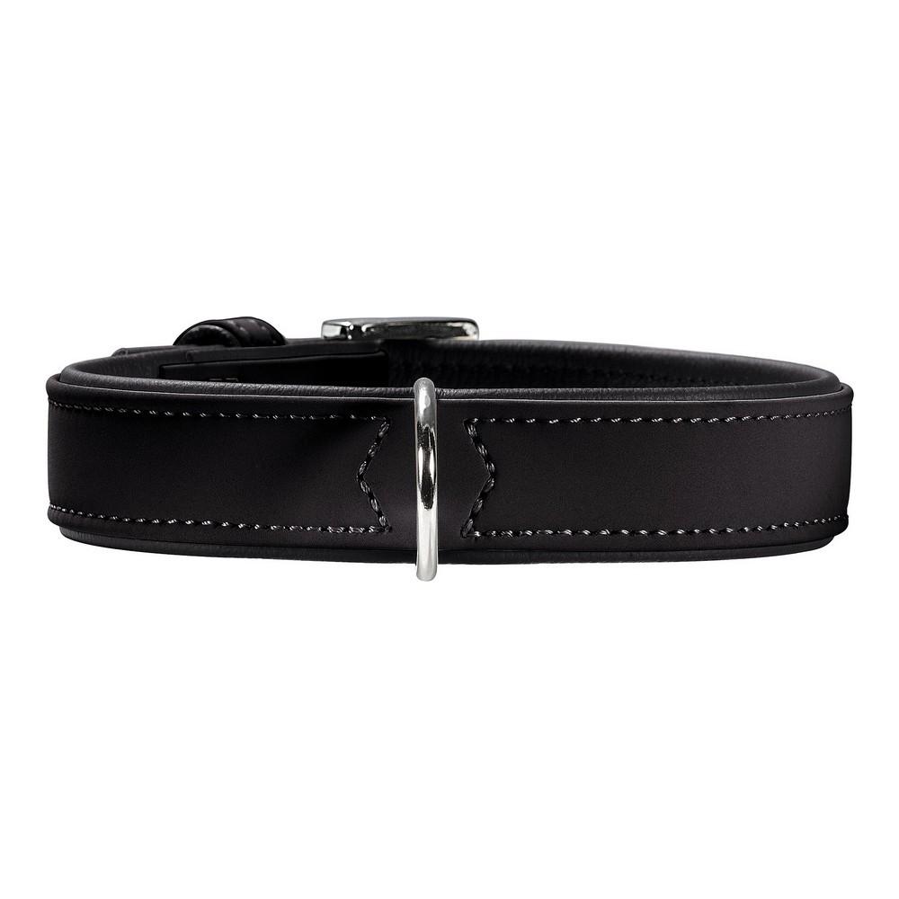 Hunter Hundehalsbånd Softie - Sort, 36-44 cm