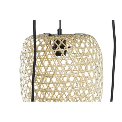 Loftslampe 43 x 43 x 100 cm Sort Brun Bambus 50 W