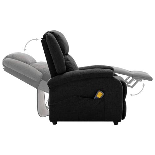 Massagestol stof sort