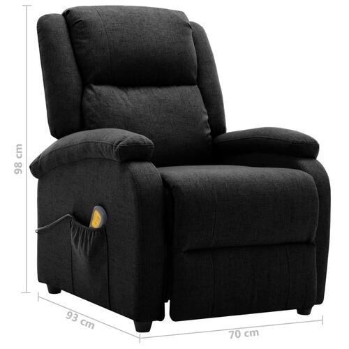 Massagestol stof sort