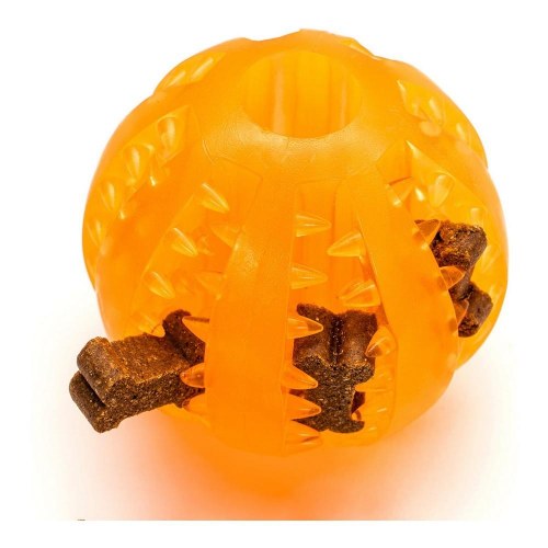 Gloria hundelegetøj - tandpleje bold i TPR, 6 cm (mix farver)