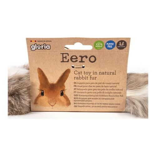 Gloria Eero kattelegetøj - pude i naturlig pels 24 × 7 cm