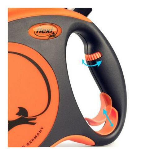 Hundesnor Flexi XTREME 5 m Orange Størrelse L