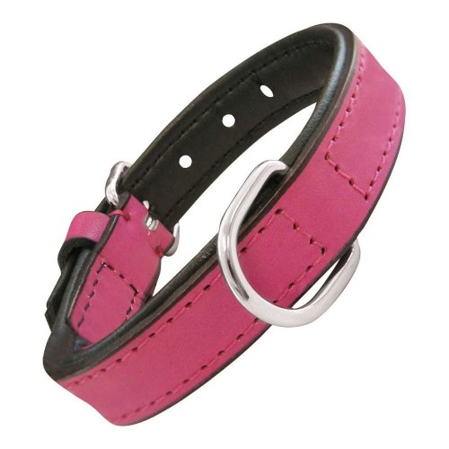 Gloria hundehalsbånd med puder - fuchsia, 50 à 2,5 cm