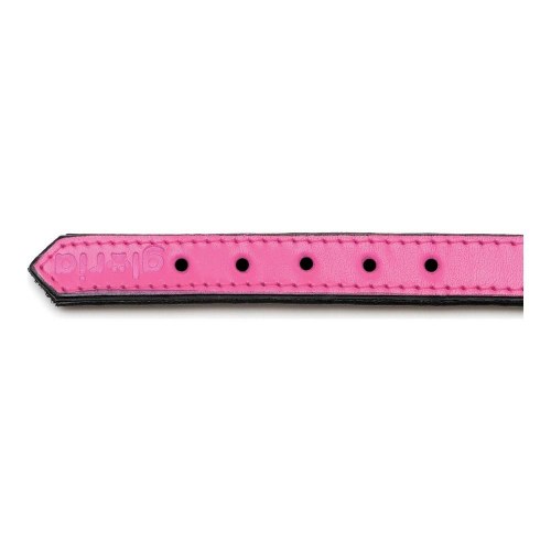 Gloria hundehalsbånd med puder - fuchsia, 50 à 2,5 cm