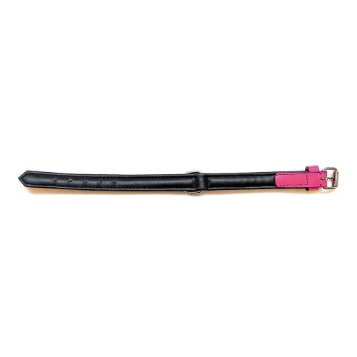 Gloria hundehalsbånd med puder - fuchsia, 50 à 2,5 cm