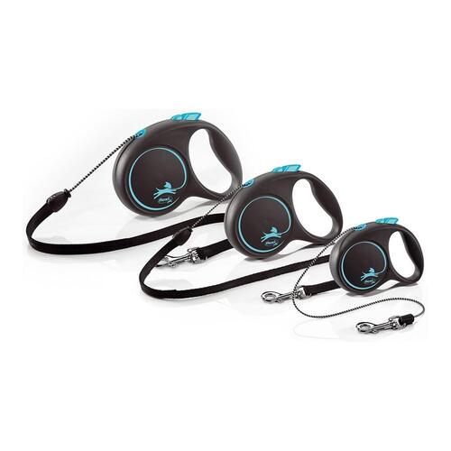 Hundesnor Flexi BLACK DESIGN 5 m Størrelse S Grøn