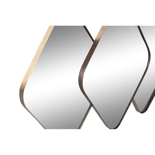 Vægspejl Sort Metal (110 x 6 x 70 cm)