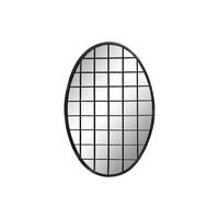 Vægspejl Sort Metal (47,5 x 2,3 x 70 cm)